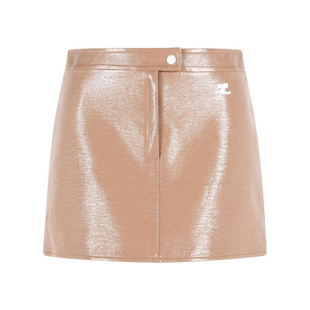Courreges 'Reedition' 'Bronzer' Vinyl Miniskirt Women